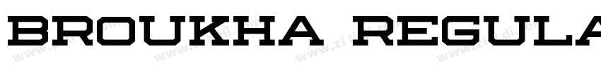 broukha regular字体转换